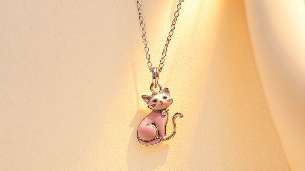 Explore unique jewelry designs featuring cute cat charms